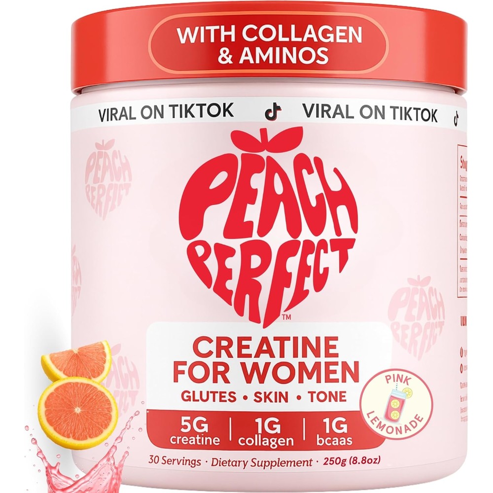 Peach Perfect creatine blend front view container