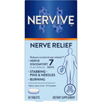 Nervive Nerve Relief 60 Tablets front view health supplement