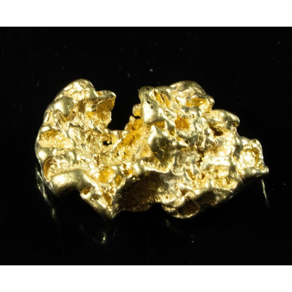 Nuggets By Grant Alaskan BC natural gold nugget front view