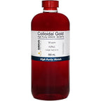 Sirius Metals True Colloidal Gold front view showing the 500 milliliter clear bottle.