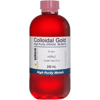 Sirius Metals true colloidal gold front view bottle packaging