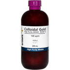Sirius Metals gold nanoparticle solution front view bottle