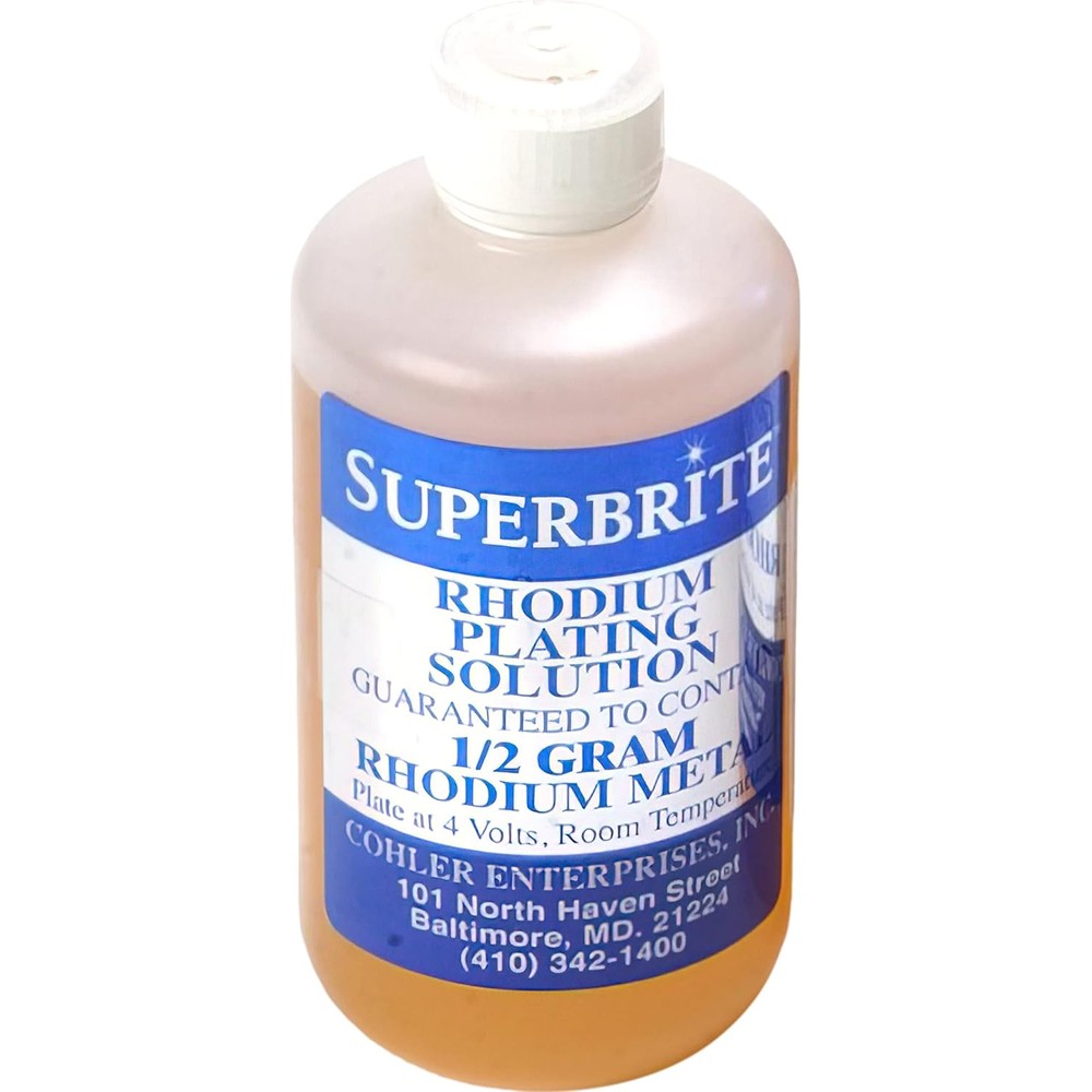 FindingKing Superbrite Rhodium Plating Solution front view professional jewelry tool