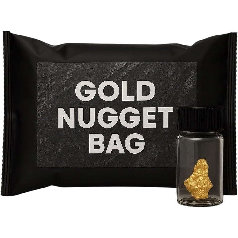 Zurjy gold paydirt treasure bag front view gold panning kit