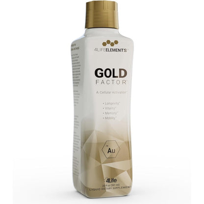 4Life Gold Factor Cellular Activator 32 Fluid Ounces Front View