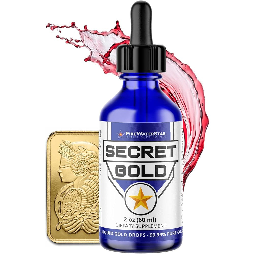 Firewaterstar Colloidal Gold Liquid Drops front view