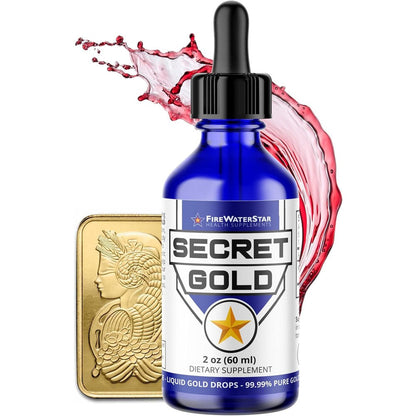 Firewaterstar Colloidal Gold Liquid Drops front view