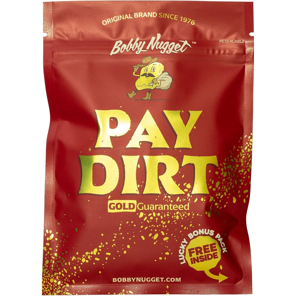 Bobby Nugget Gold Paydirt front view with guaranteed gold