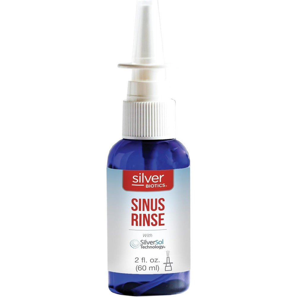 American Biotech Labs Silver Biotics Sinus Rinse front view nasal spray bottle