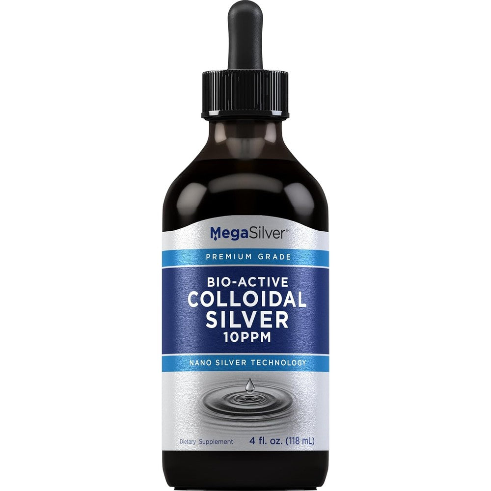 Piping Rock Colloidal Silver Liquid Drops front bottle view for immune support