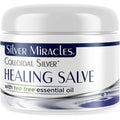 Silver Miracles Colloidal Silver Tea Tree Salve front view jar