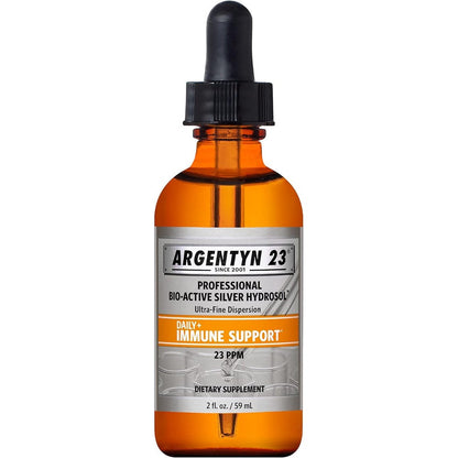 Argentyn 23 Professional Bio-Active Silver Hydrosol 2 fluid ounce bottle front view showcasing immune support benefits.