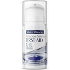 Silver Miracles colloidal silver first aid gel front view in airless pump bottle