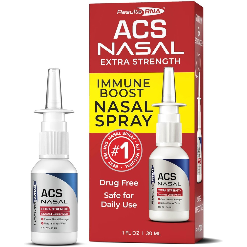 Results RNA ACS 200 Nasal Extra Strength spray front bottle view for sinus relief