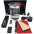 Chris Colloidal generator kit front view with pure silver wire