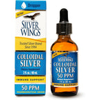 Natural Path Silver Wings Colloidal Silver front view bottle and box