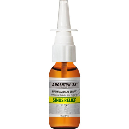 Argentyn 23 Sinus Relief Natural Nasal Spray front view authentic colloidal silver mist