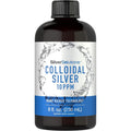 Carlyle colloidal silver dietary supplement front view showing eight fluid ounce bottle