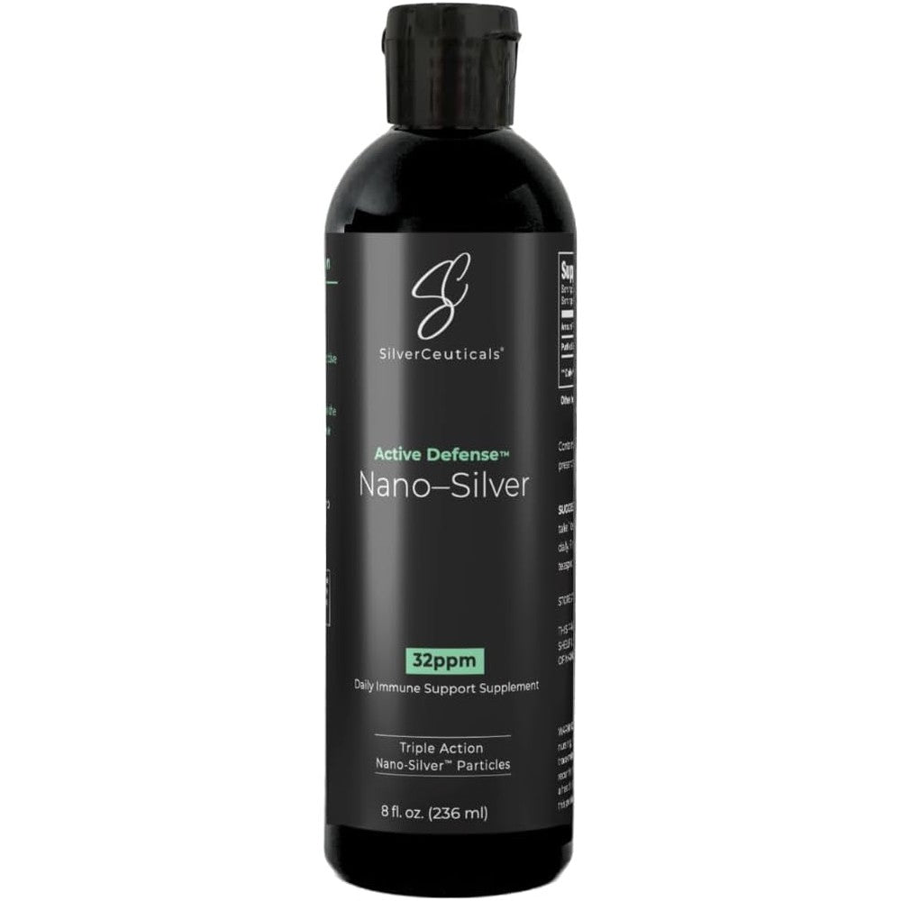 SilverCeuticals Active Defense Nano Silver bottle front view daily immune support liquid supplement