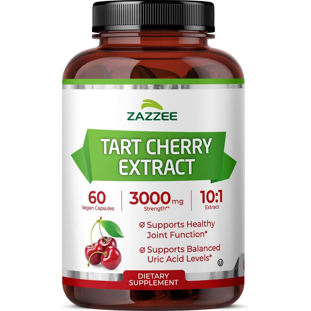 Zazzee Tart Cherry 10:1 Extract bottle front view for joint support