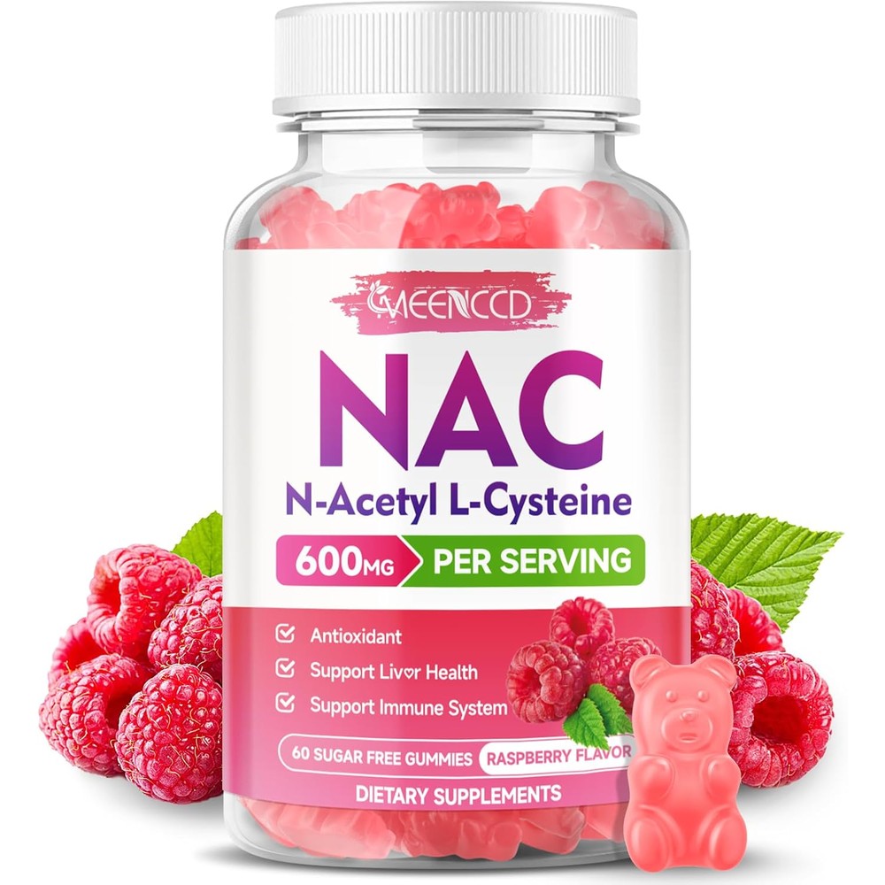 Meenccd NAC Gummies 600mg bottle front view