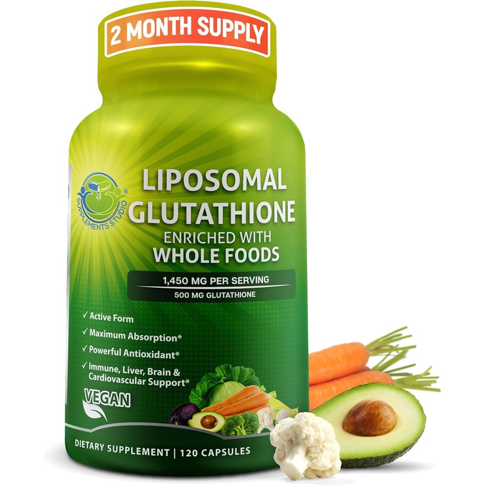 Supplements Studio Liposomal Glutathione 500mg bottle front view