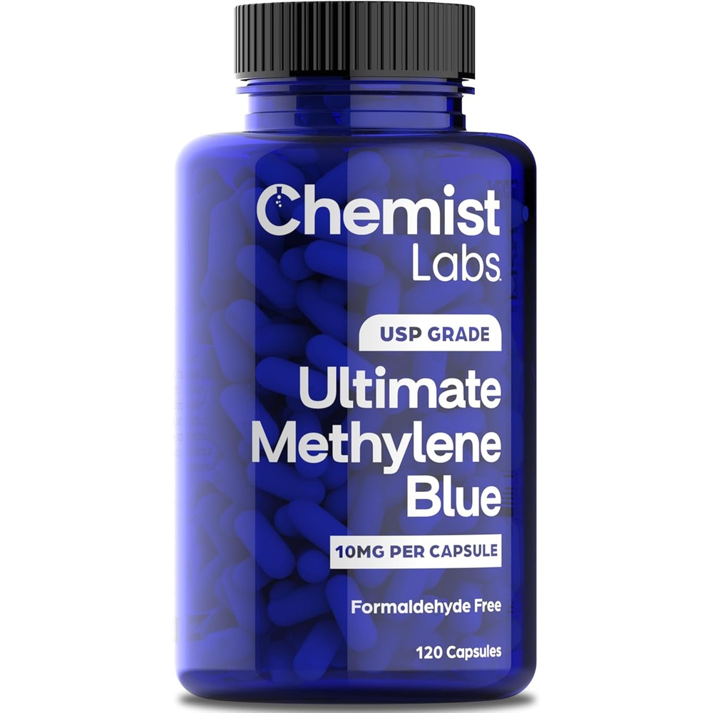 Chemist Labs Methylene Blue 10mg capsules bottle front view