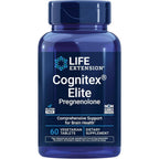Life Extension Cognitex Elite Pregnenolone 60 Vegetarian Tablets front view container