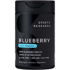 Sports Research organic blueberry concentrate capsules front view bottle packaging