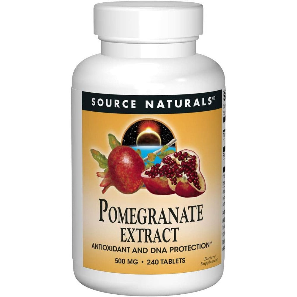 Source Naturals Pomegranate Extract bottle front view for antioxidant support