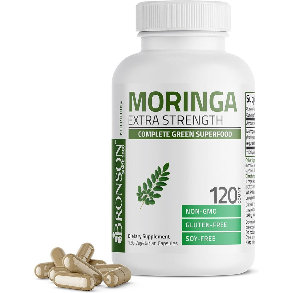 Bronson Moringa Extra Strength 5000mg bottle front view