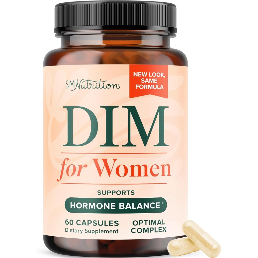 SMNutrition DIM Supplement for Women 250 mg front bottle view