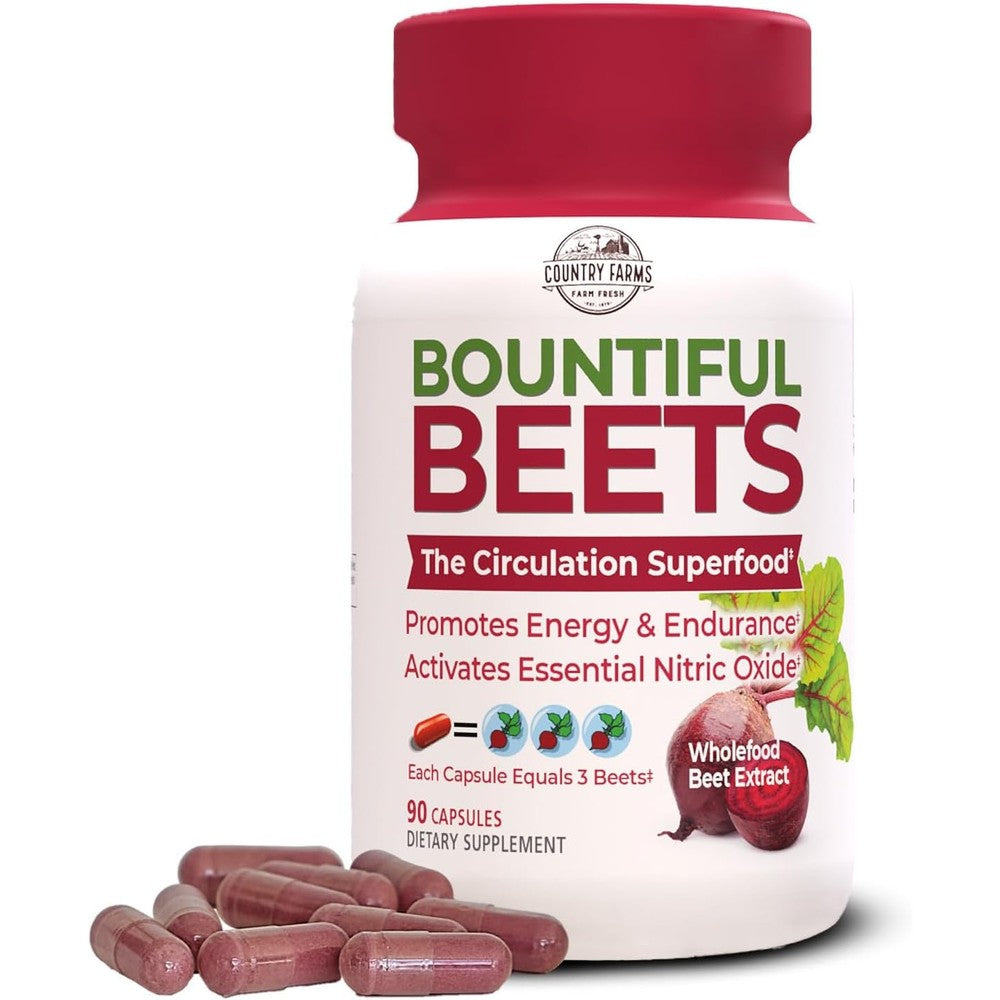 Country Farms Bountiful Beets 90 Capsules front view