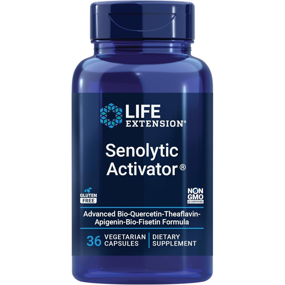 Life Extension Senolytic Activator 36 capsules bottle front view
