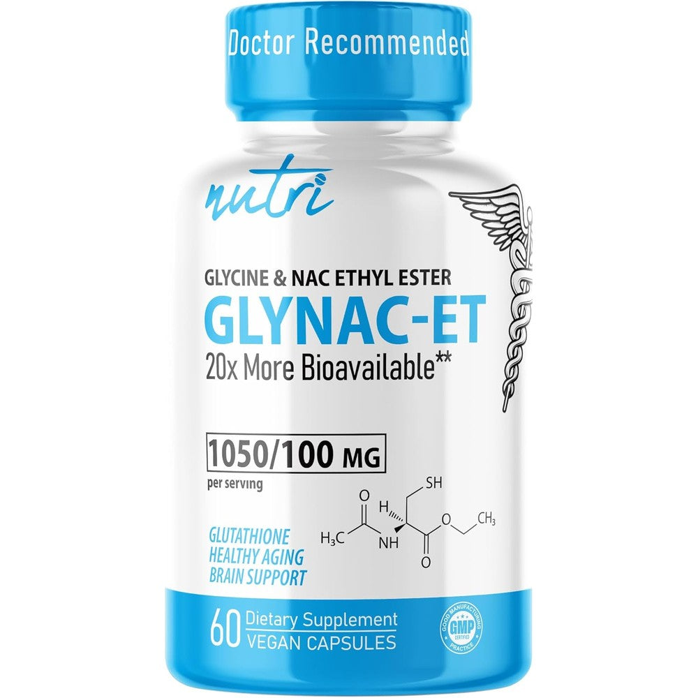 Nature's Fusions GlyNAC-ET NAC supplement bottle front view