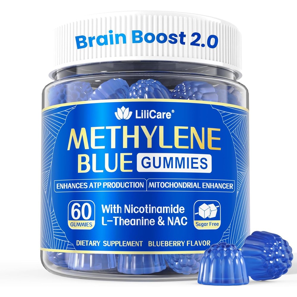 Lilicare Methylene Blue Gummies bottle front view supplement
