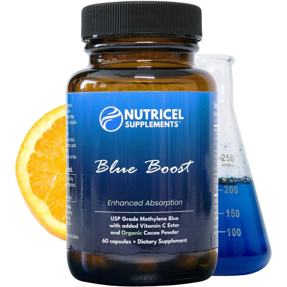 Nutricel Supplements Methylene Blue Capsules front view bottle