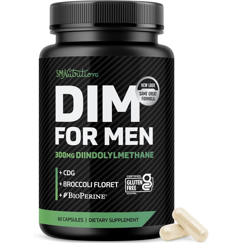 SMNutrition DIM Supplement for Men 300mg bottle front view