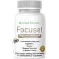 Herbal Extreme Focuset Nootropics brain and focus formula front view bottle