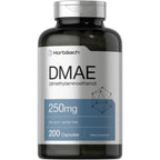 Horbaach DMAE 250mg 200 Capsules front bottle view