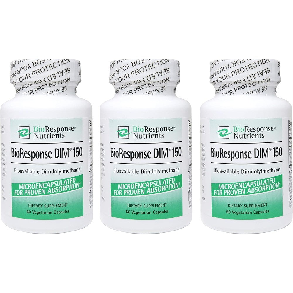 BioResponse DIM 150 3 Pack front view premium hormone balance supplement
