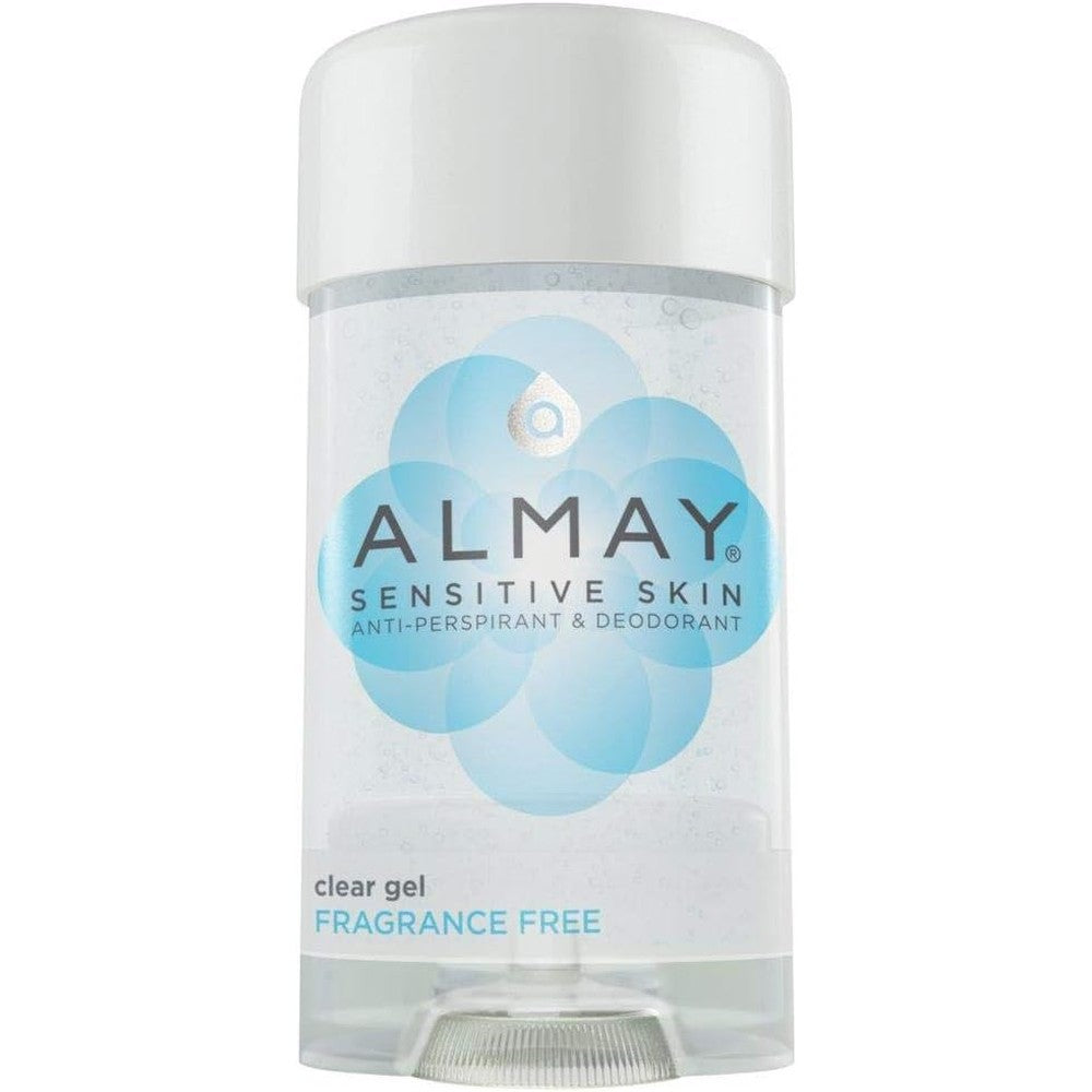 Almay clear gel antiperspirant deodorant front view package
