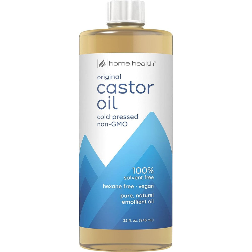 Home Health Original Castor Oil 32 Fluid Ounce front view