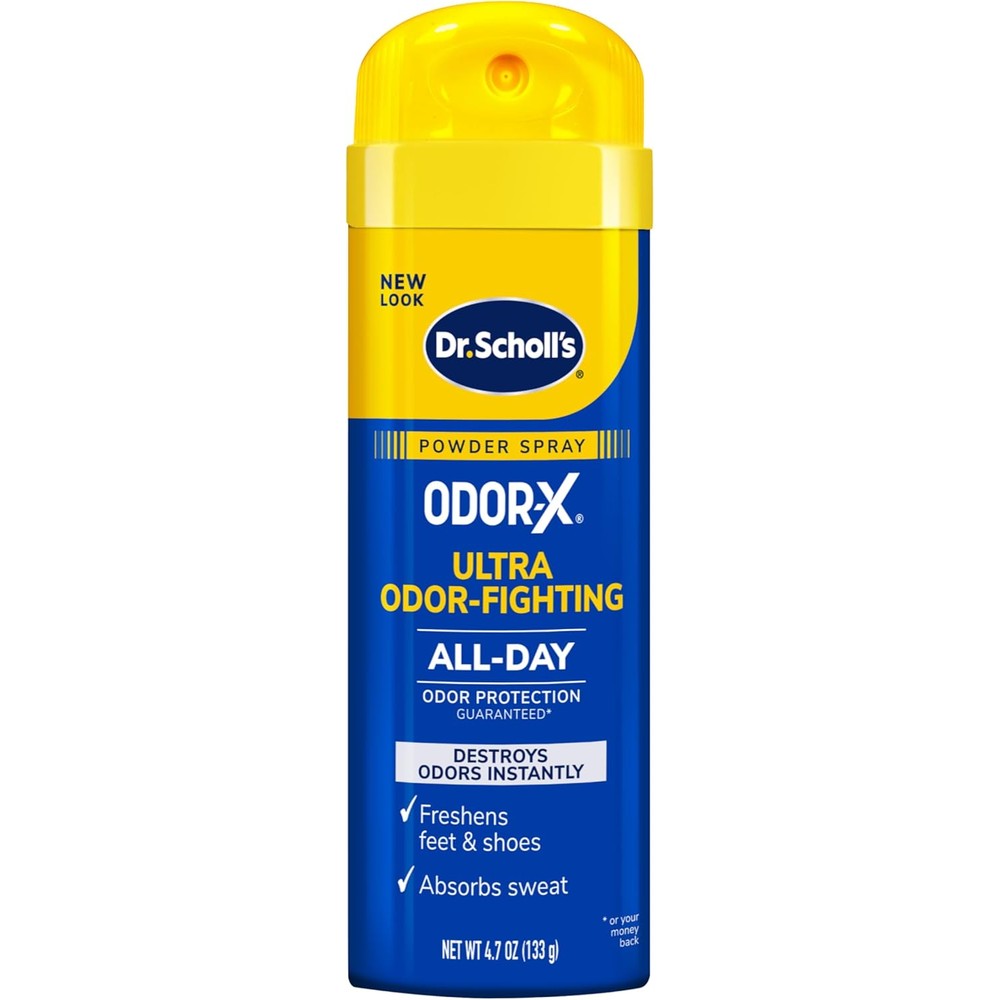 Dr. Scholl's Odor-X Ultra Odor-Fighting Spray Powder 4.7 Ounce front view