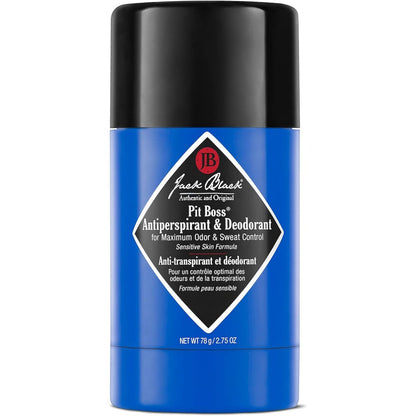 Jack Black Pit Boss Antiperspirant And Deodorant front view showing packaging details