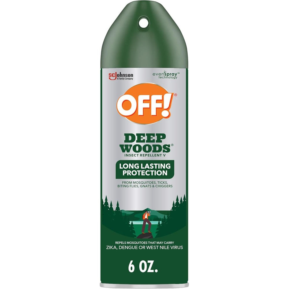 OFF! Deep Woods Insect Repellent Aerosol Spray 6 Ounce front view