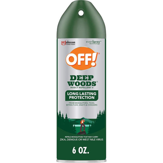 OFF! Deep Woods Insect Repellent Aerosol Spray 6 Ounce front view