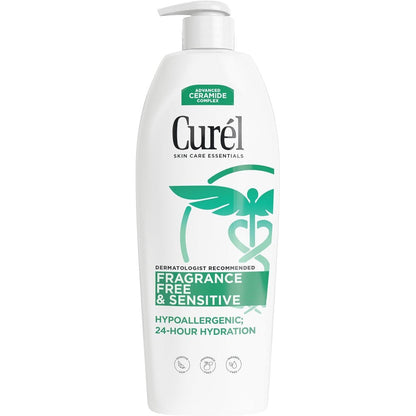 Curel Fragrance Free Comforting Body Lotion 20 oz pump bottle for sensitive skin