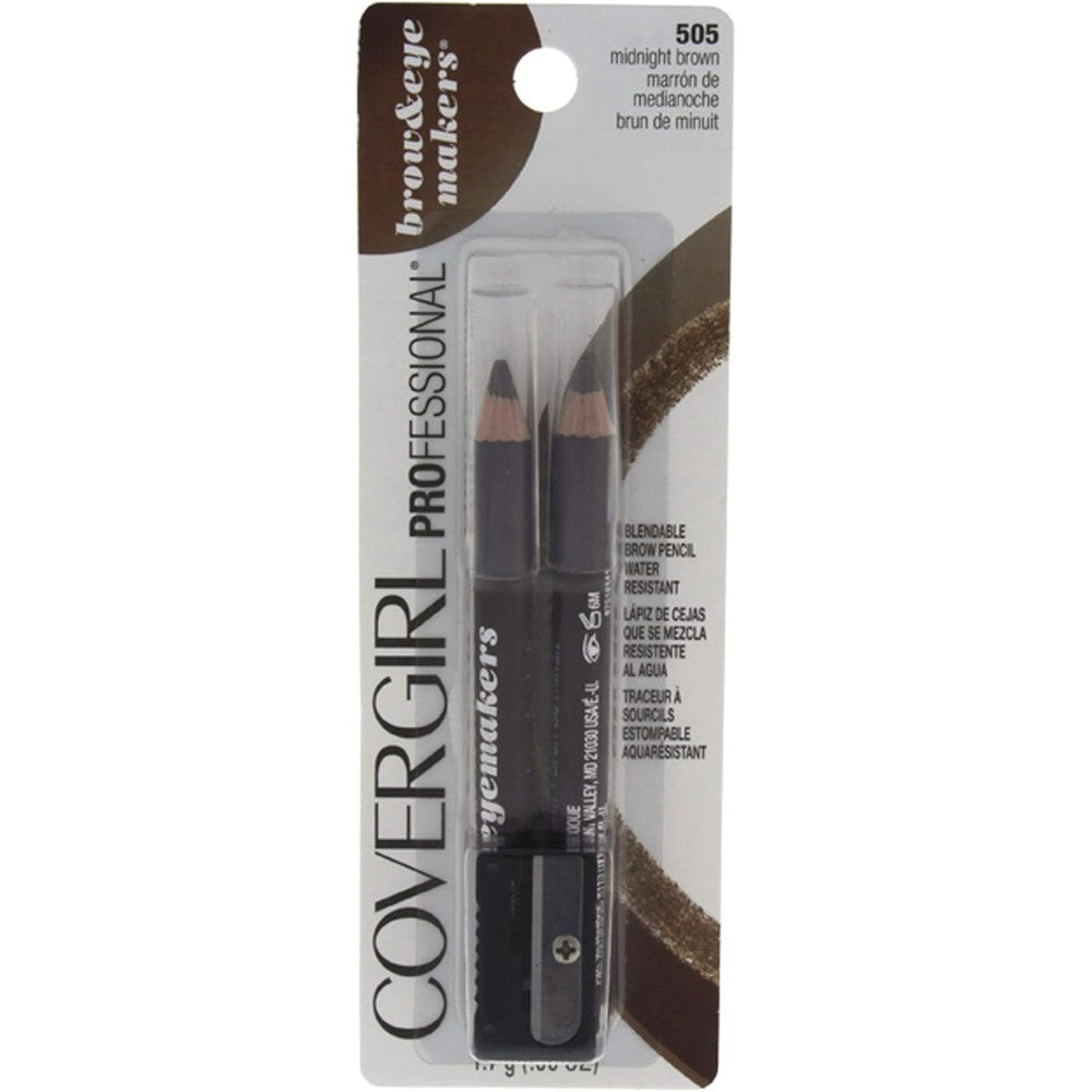 Covergirl Easy Breezy Brow Fill and Define Pencil front view for professional makeup application.