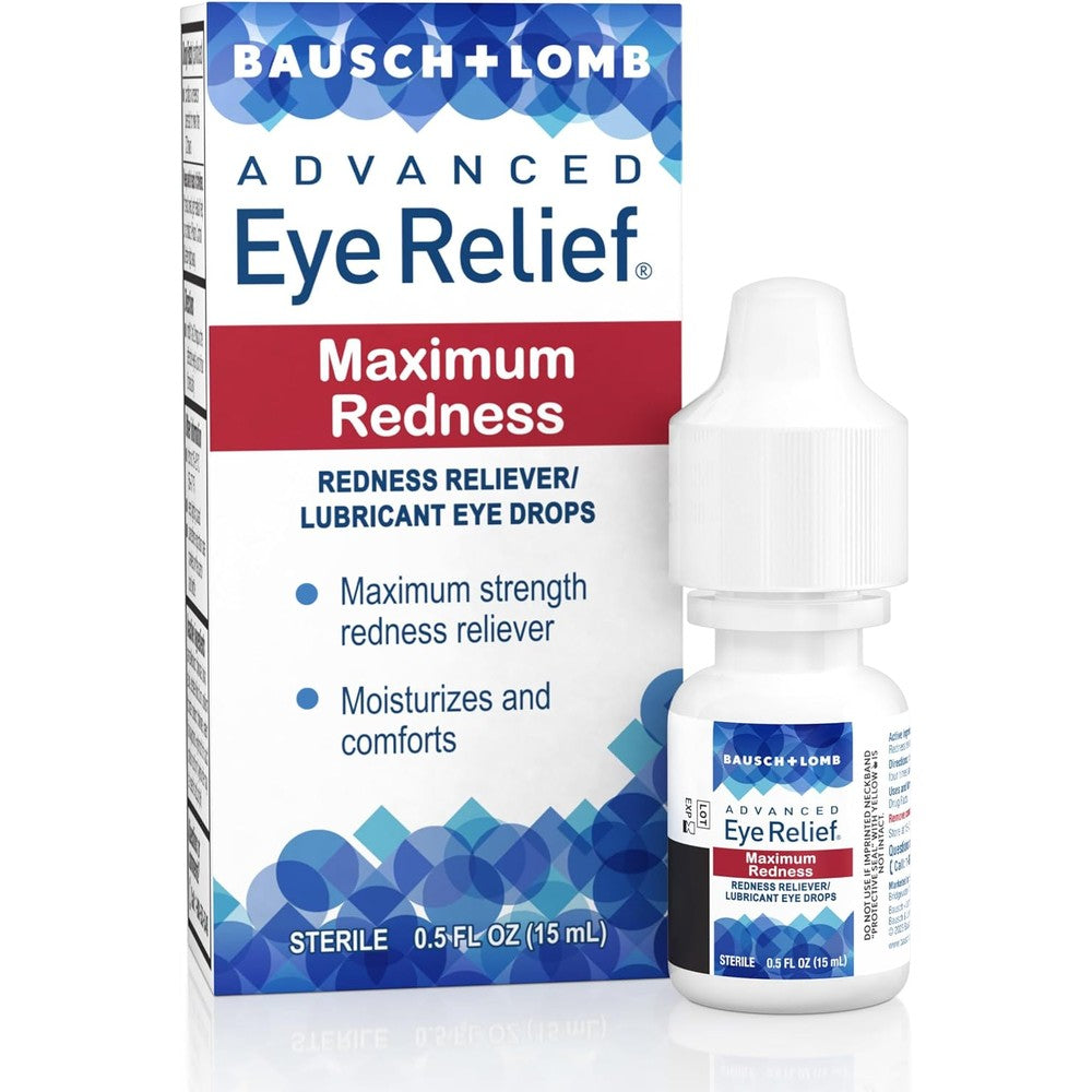 Bausch + Lomb Advanced Eye Relief Maximum Redness Reliever 6 pack front view